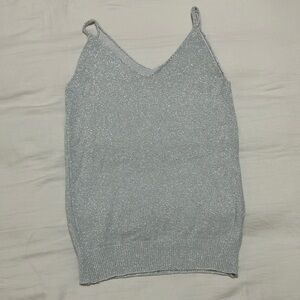 Silver Glitter Women's Top